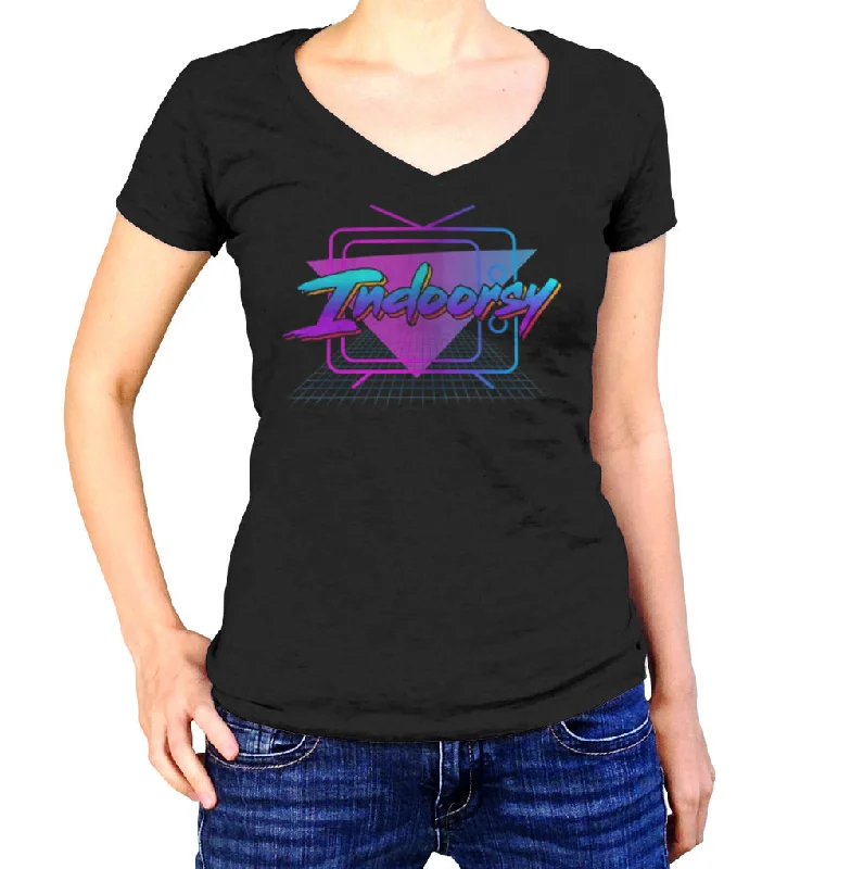 Women's Indoorsy Vneck T-Shirt