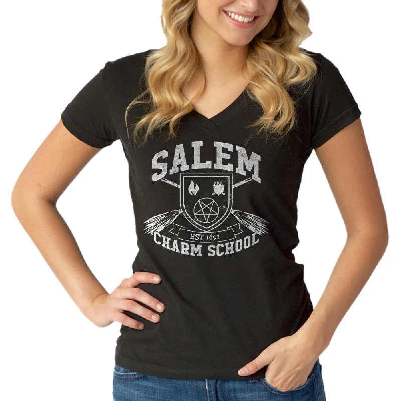 Women's Salem Charm School Vneck T-Shirt