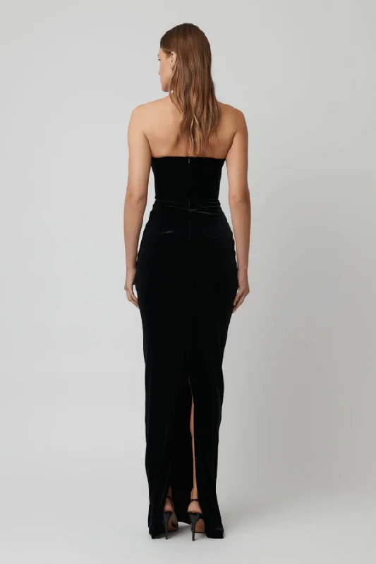 Adele Gown Black Velvet