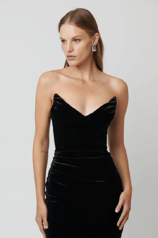 Adele Gown Black Velvet