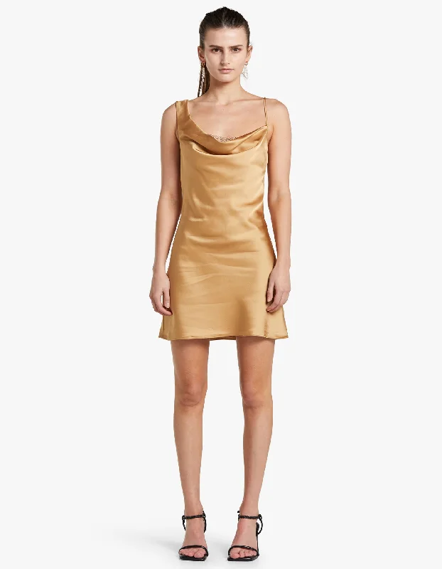 Elodie Mini Dress - Gold