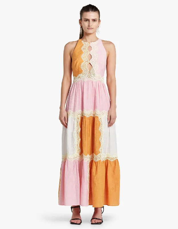 Fallon Dress - Mango Mix