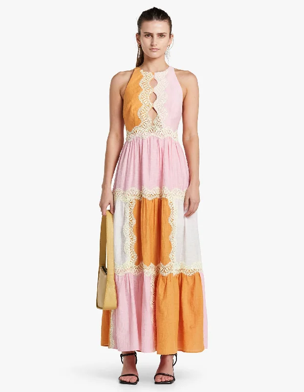 Fallon Dress - Mango Mix