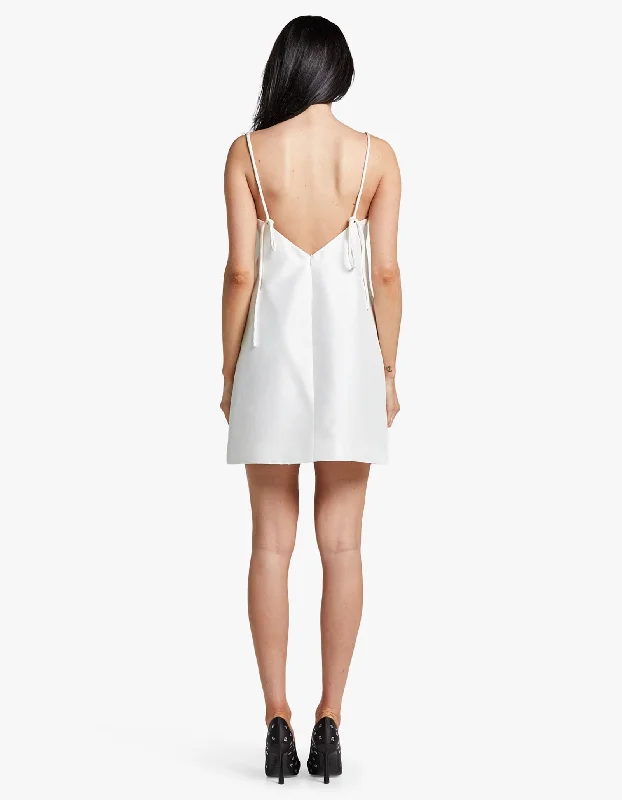 Eavesdrop Mini Dress - Ivory