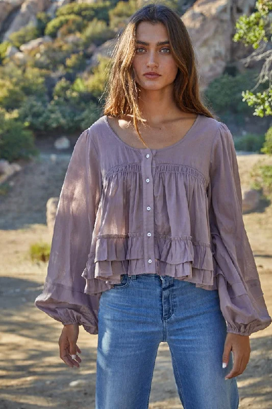 Arya Ruffle Top