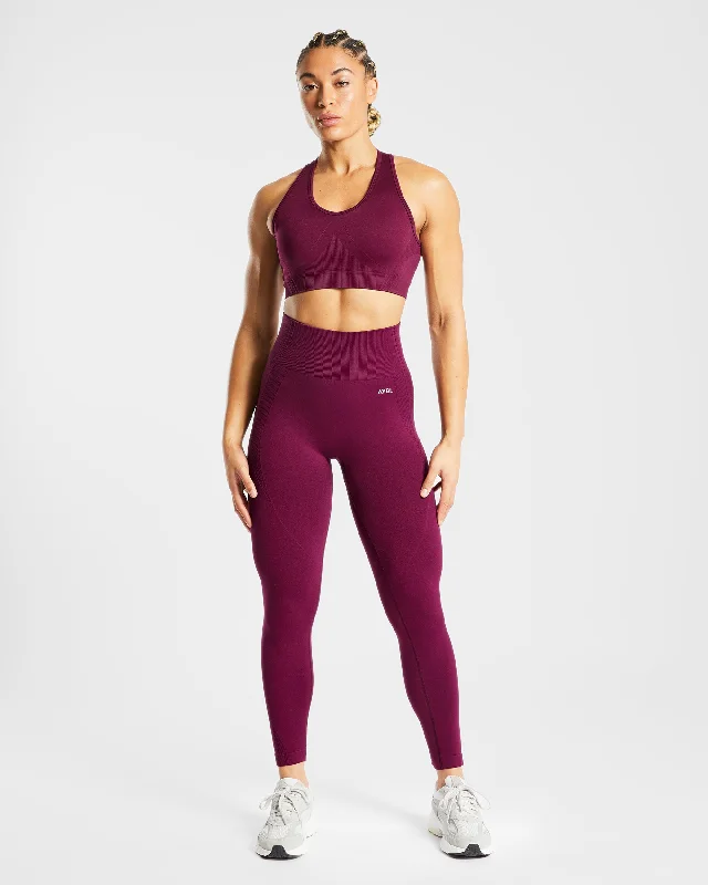 Balance V2 Seamless Leggings - Purple Wine