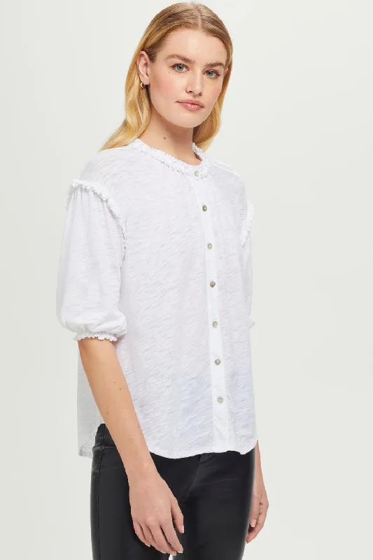 Button Down Poet Blouse