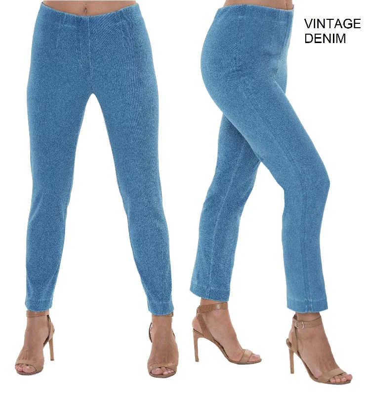 Lior Sasha denim pull on pant, Vintage Blue Denim BEST SELLER