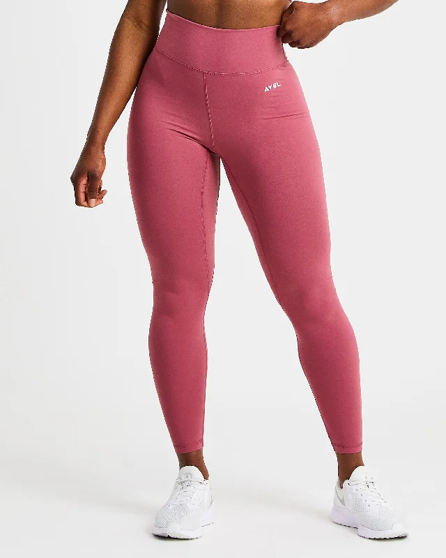 Core Leggings - Brick Red