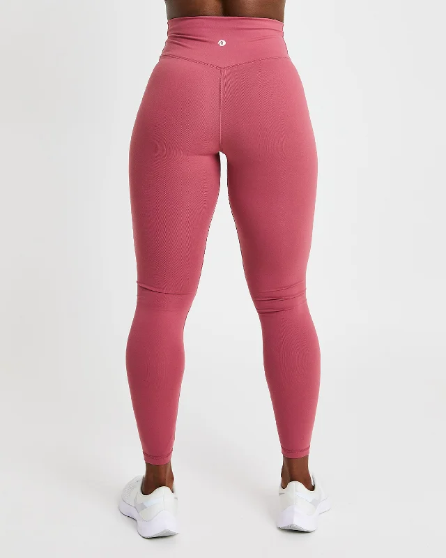 Core Leggings - Brick Red