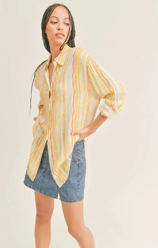 Day in the Sun Ruched Back Shirt