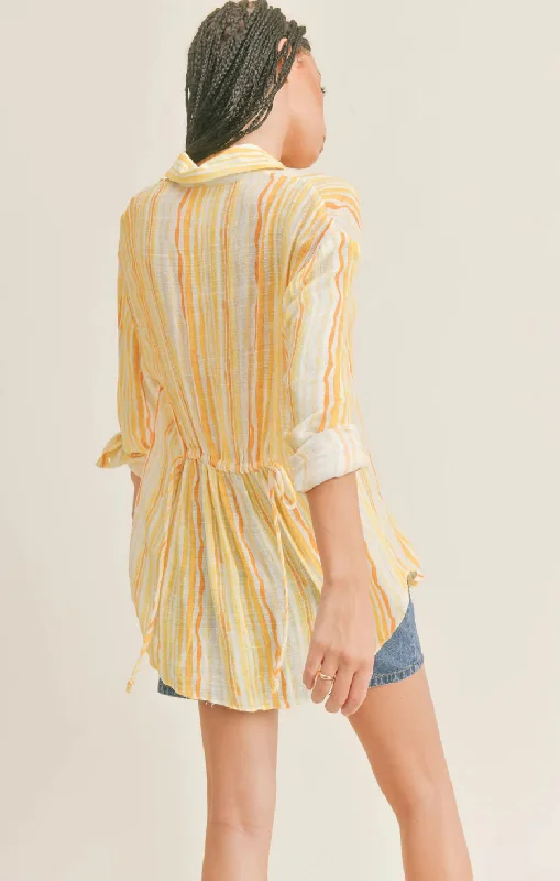 Day in the Sun Ruched Back Shirt