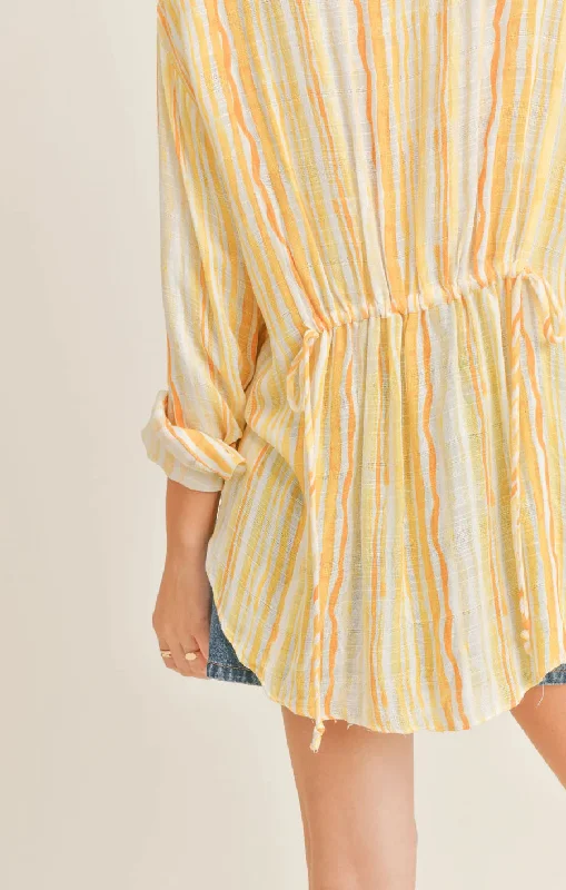 Day in the Sun Ruched Back Shirt