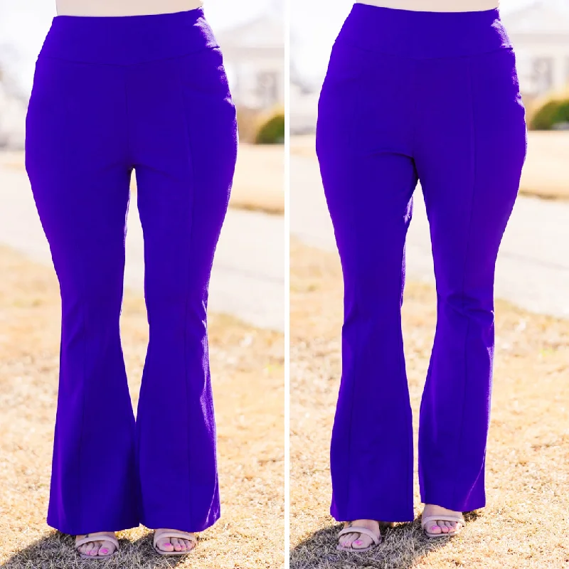 Deep Dive Flare Pants, French Royal