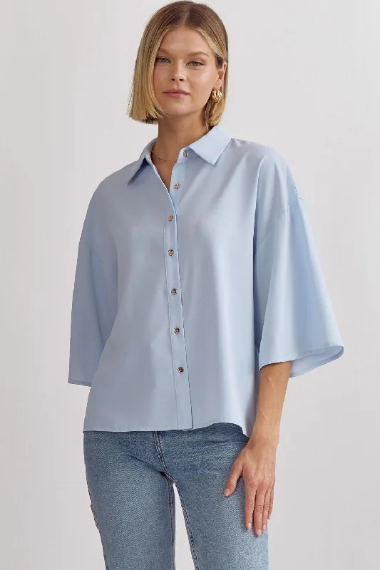 Full Circle Blouse -  Blue