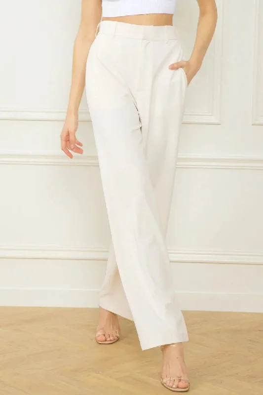 Perfectly Chic Ivory Pants