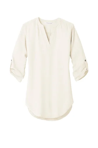 Ladies Cream Chiffon Blouse - Embroidered