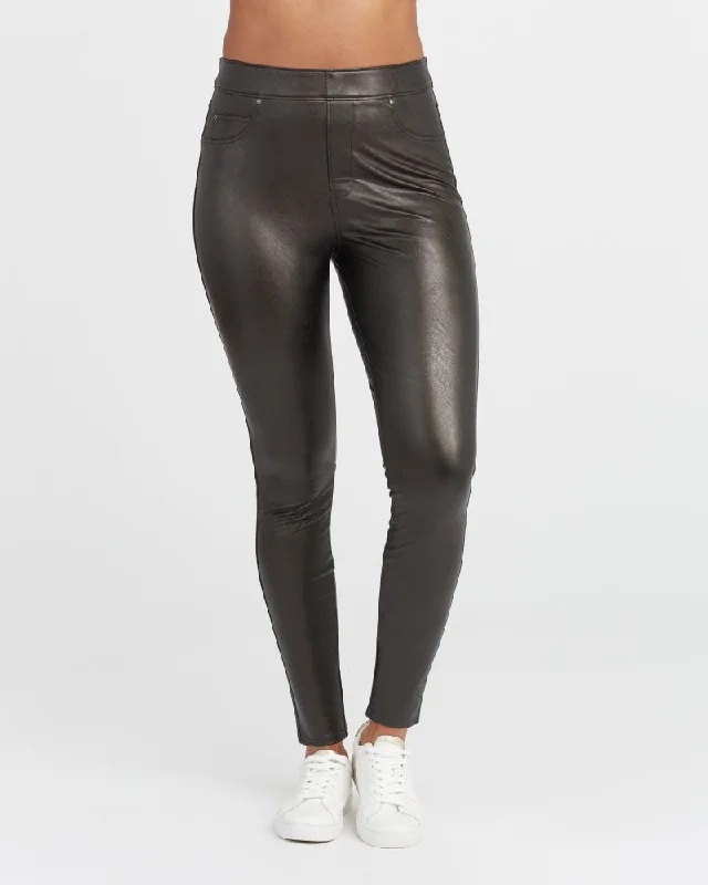 Spanx Leather Like Black Skinny Pants