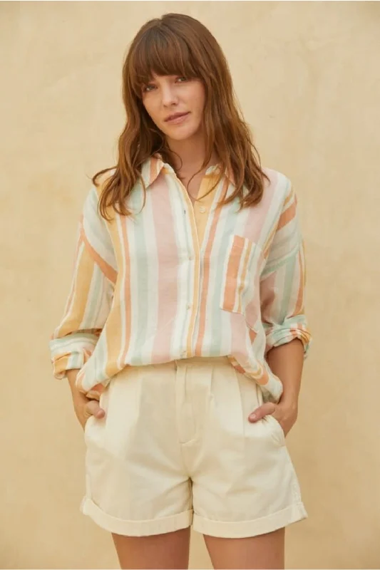 Lolly Stripe Button Down