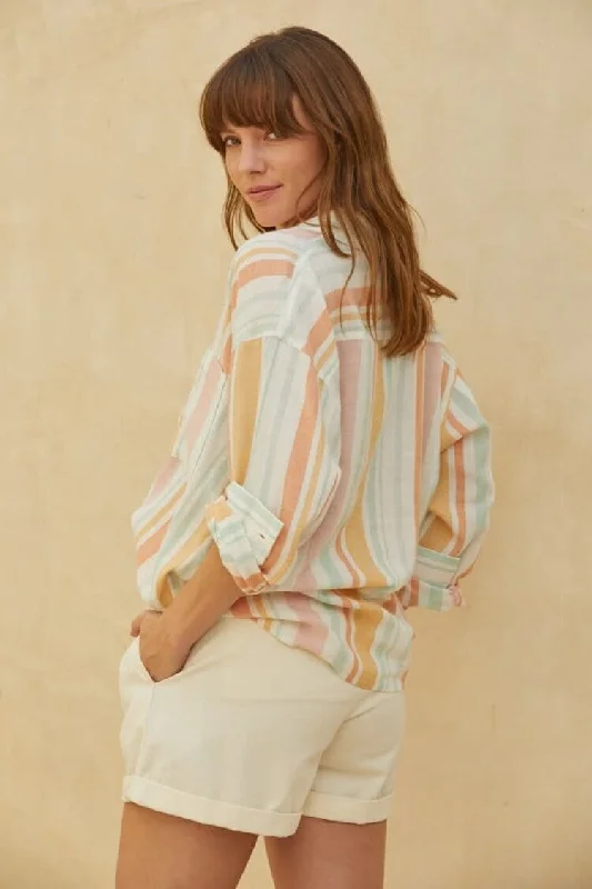 Lolly Stripe Button Down