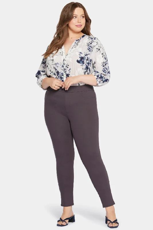 Modern Legging Pants In Plus Size - Cordovan