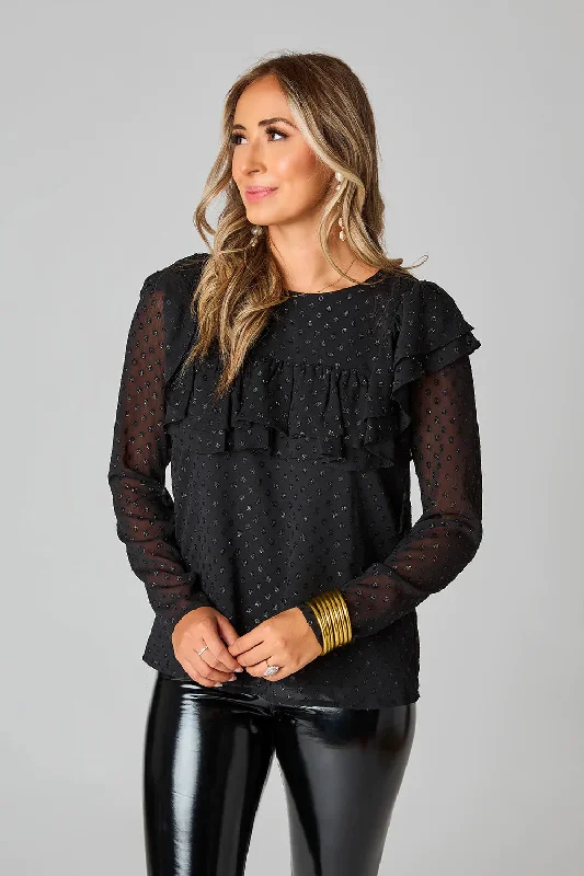 Prairie Ruffle Long Sleeve Top