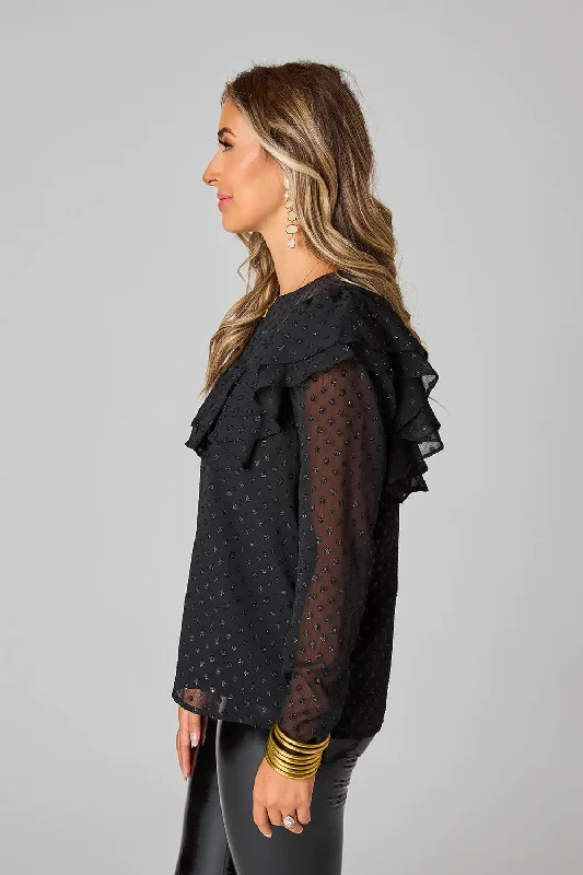 Prairie Ruffle Long Sleeve Top