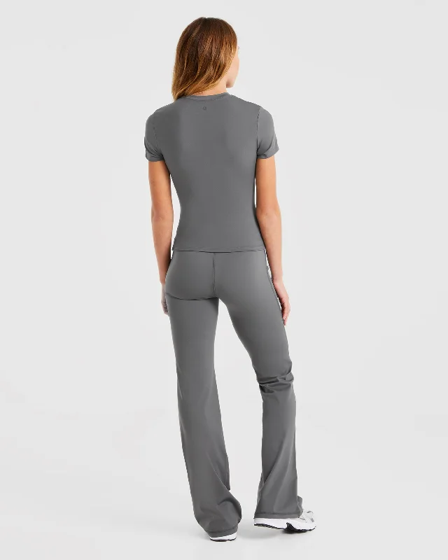 Sculpt Flared Leggings - Charcoal