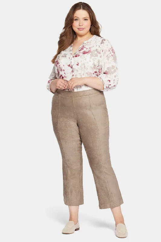 Slim Bootcut Pull-On Pants In Plus Size - Saddlewood