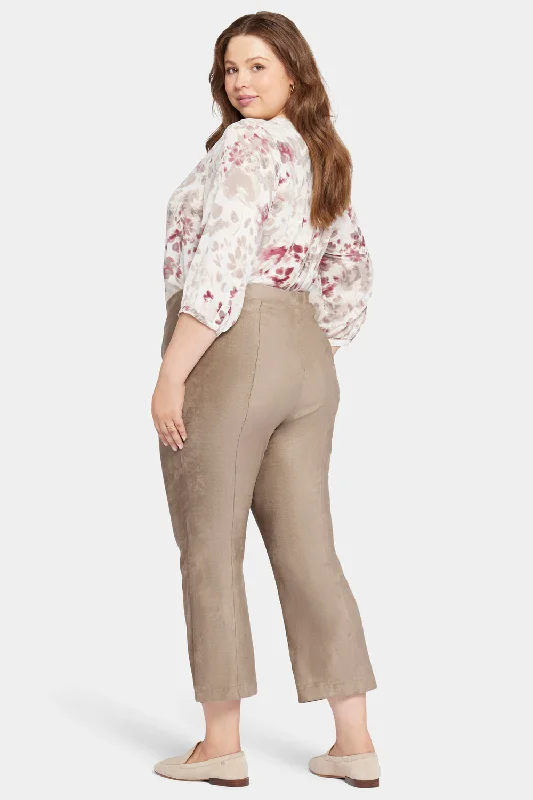 Slim Bootcut Pull-On Pants In Plus Size - Saddlewood