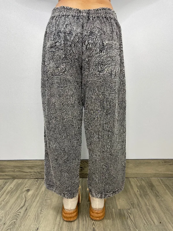 Star Printed Gray Jean