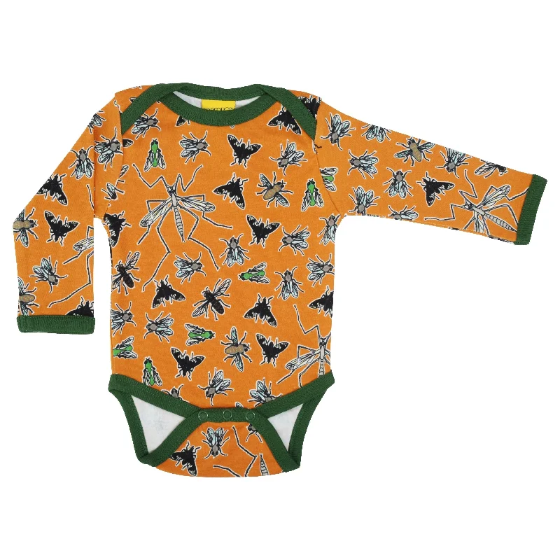 Flies Cheddar Long Sleeve Onesie - 2 Left Size 9-12 months