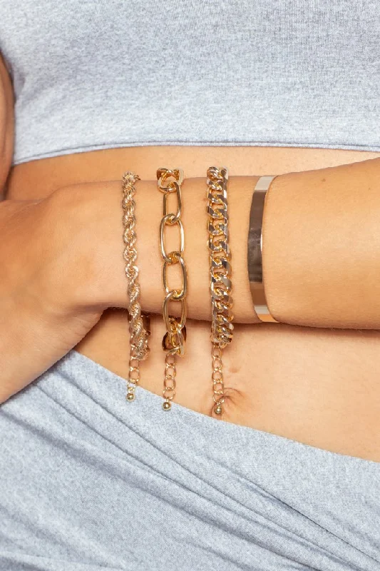 Gold Layered Chain Bracelet