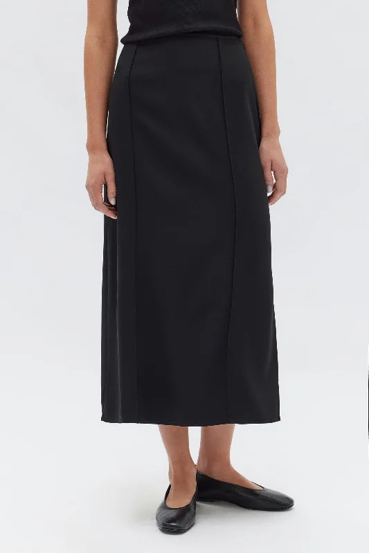 Assembly Label - Sabine Crepe Skirt, Black