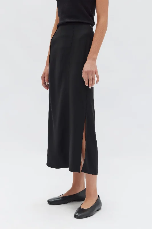 Assembly Label - Sabine Crepe Skirt, Black