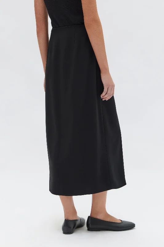 Assembly Label - Sabine Crepe Skirt, Black