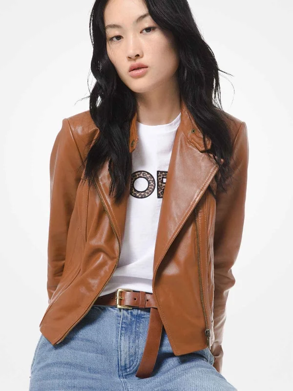 Classy Brown Asymmetrical Jacket For Women – Boneshia.com