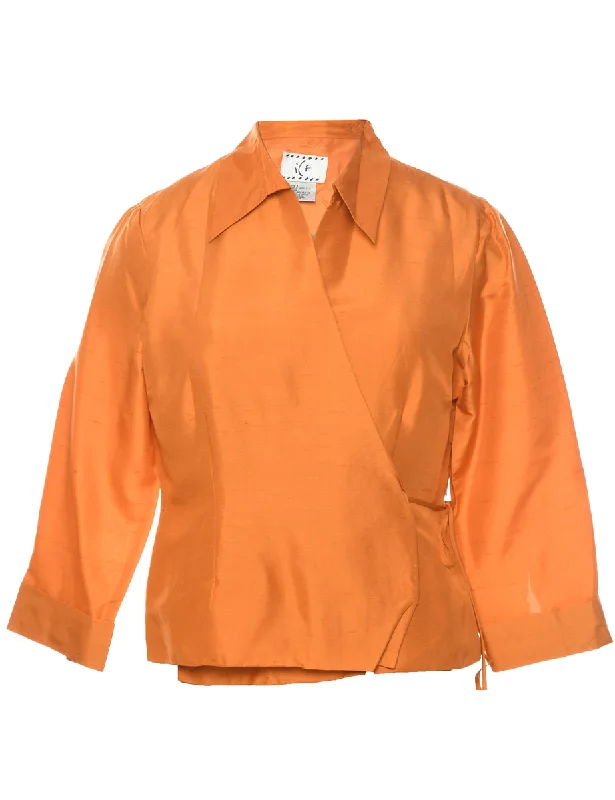 Silk Orange Jacket - L