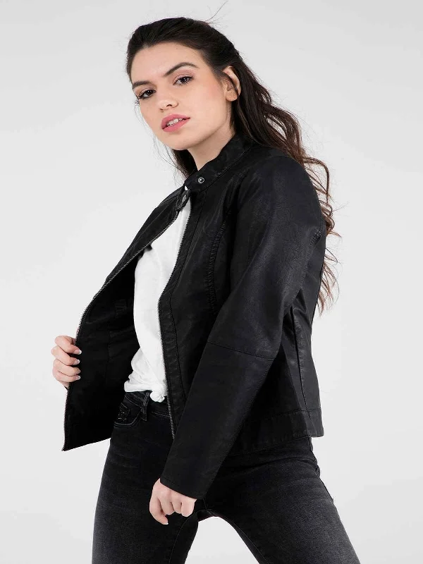 Womens Real Leather Elegant Leather Jacket – Boneshia.com