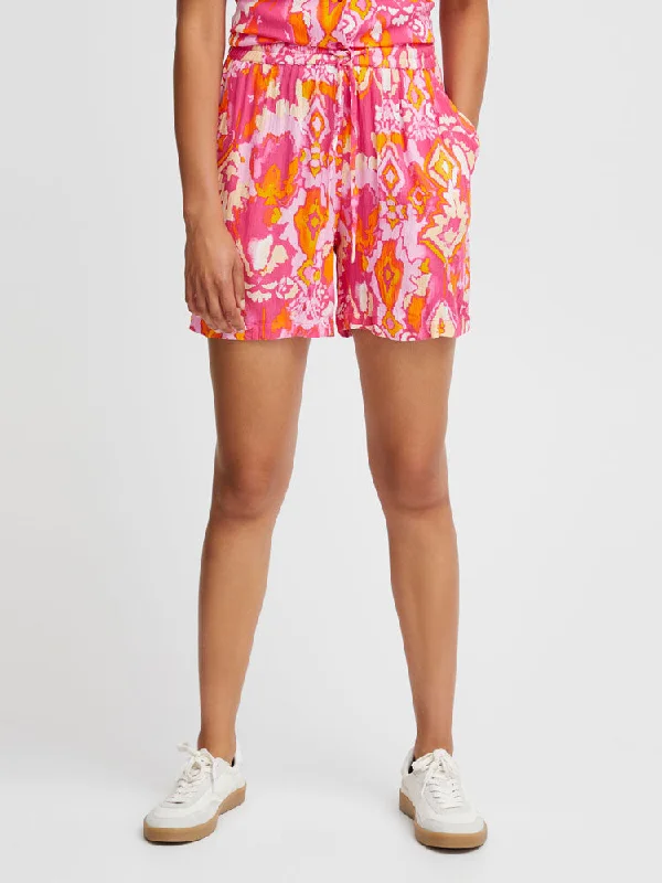 B Young ByJacqueline Shorts Pink Ethnic Mix