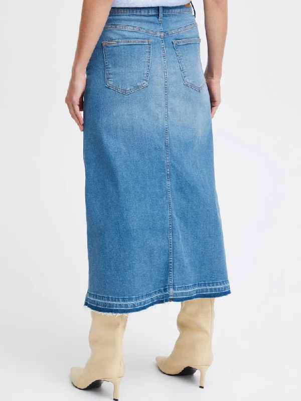 B Young ByKomma Skirt Light Blue Denim