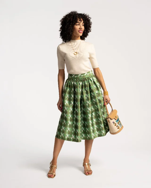 Barbara Midi Skirt Juniper Print