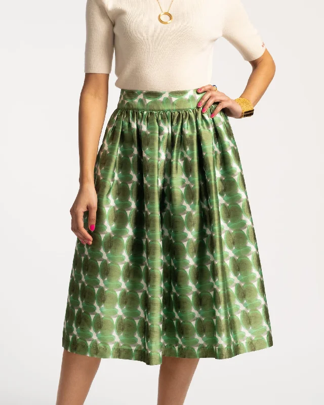 Barbara Midi Skirt Juniper Print