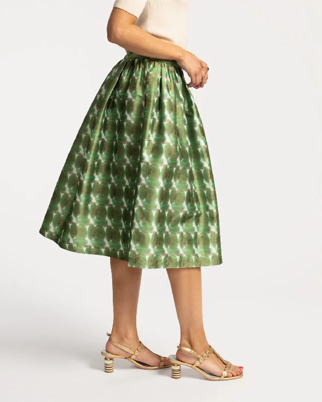 Barbara Midi Skirt Juniper Print