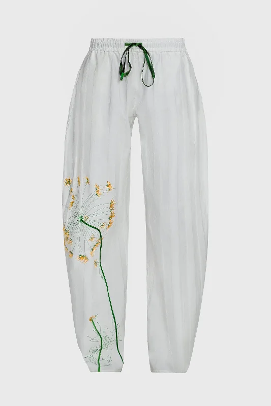 Dill Flower Pants - White