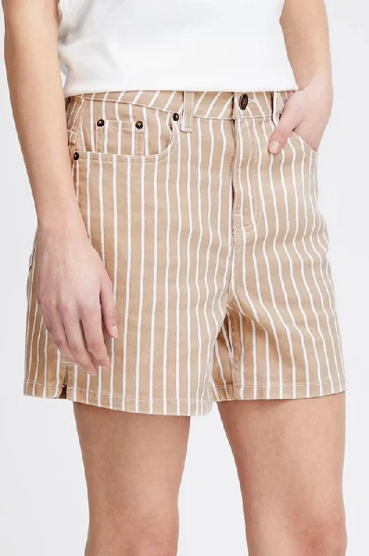 ICHI Cilk Nomad Stripe Shorts