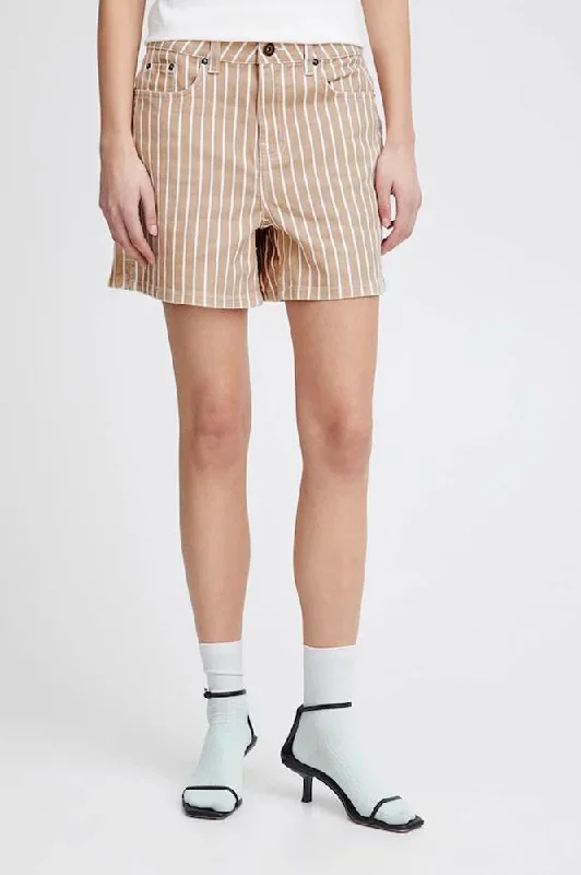 ICHI Cilk Nomad Stripe Shorts