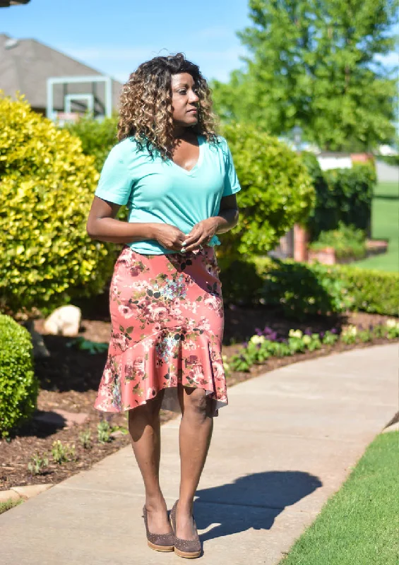 In My Stride | Flounce Pencil Skirt Sewing Pattern