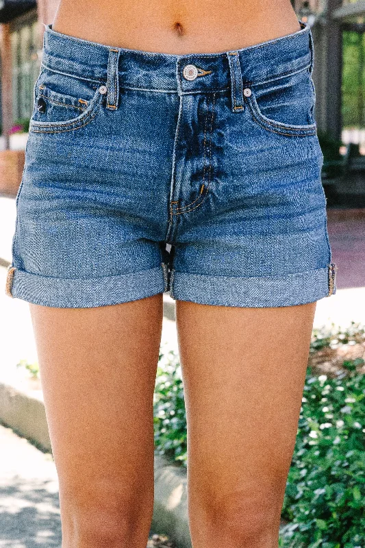 Let's Go Medium Wash Denim Shorts