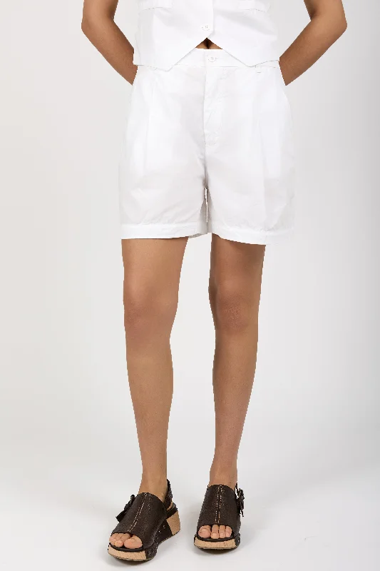 Lightweight Cotton Short in White